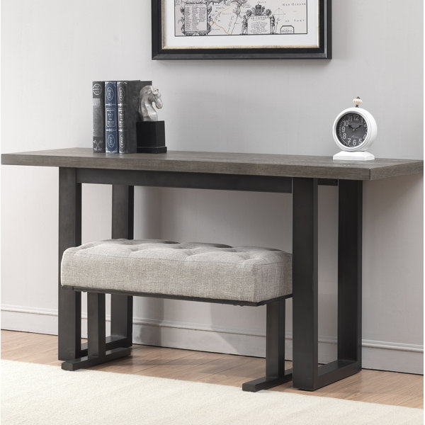 Gray Console Table With Stools Homesea
